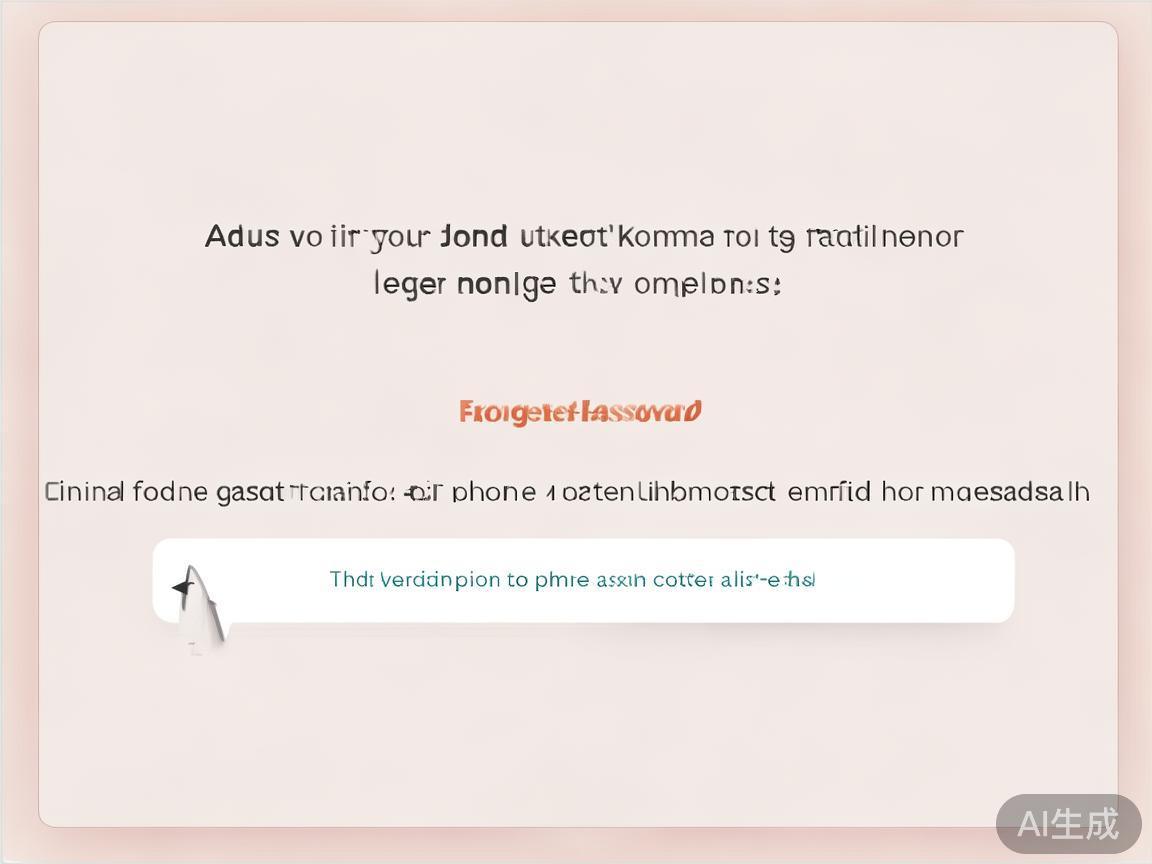 点击“忘记密码”后，您将被引导到身份验证页面。此时